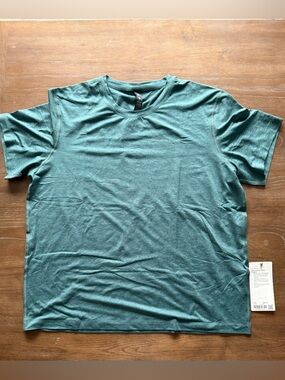 Mens Teal Crew Neck T-Shirt - Comfortable Everyday Tee NWT Lululemon